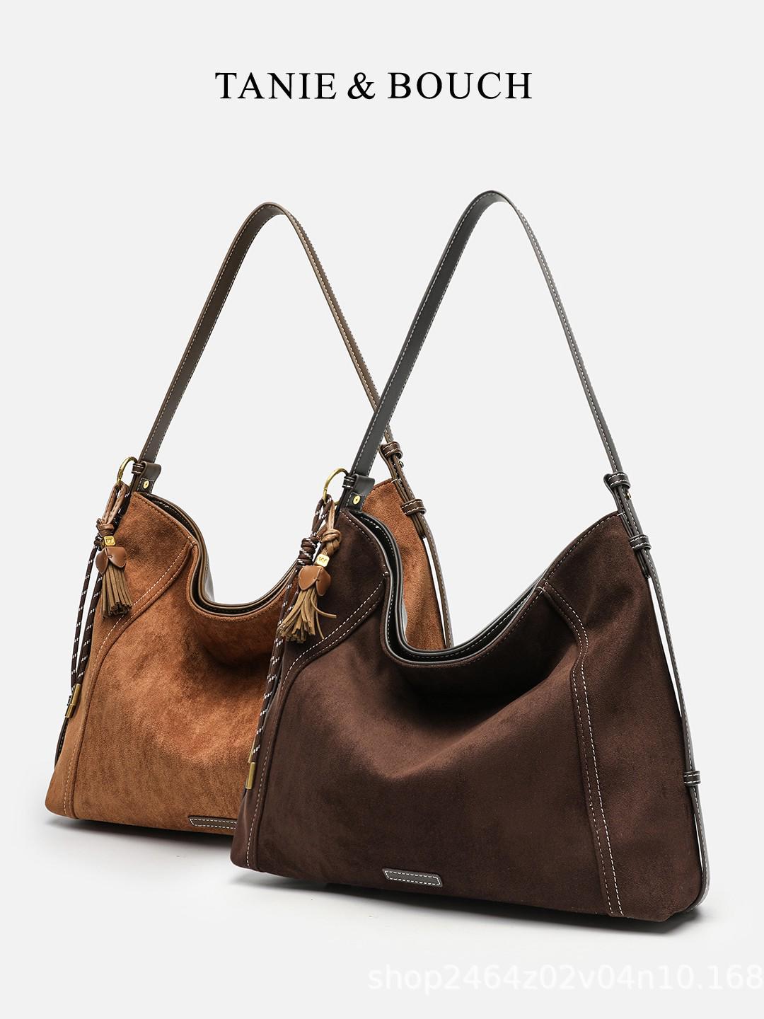 

Women s Suede Hobo Bag 2025 - Large Capacity Tote, Shoulder, Commuter & Crossbody Styles Brown