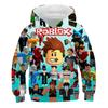 Moletom 3D com Estampa de Desenho Animado Novo 2025 Roblox para Meninos e Meninas, Moletom de Manga Comprida, Moletom Casual para Primavera e Outono, 4-14 Anos