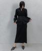 Memua Fascinante Wrinkle Long Skirt (Black)