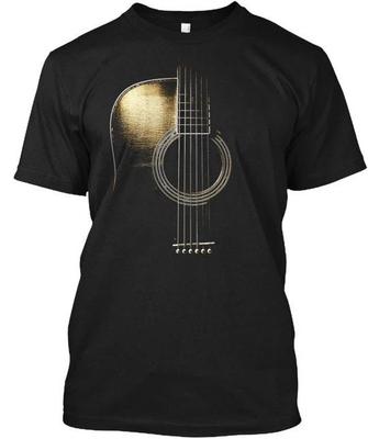 T-shirt Guitar Shadow 01 Made in USA Taglia dalla S alla 5XL