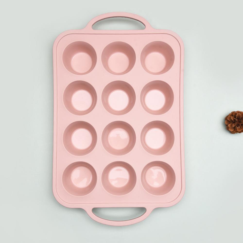 Food Grade Silicone Cake Mold High Temperature Resistant 12 Even Cake Making Baking Mold