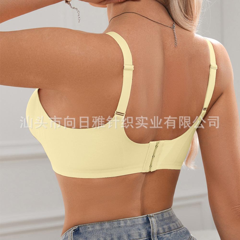 Damen Jelly-Streifen kabelloser BH, Komfort nahtlos Nacktes Gefühl Unsichtbare Dessous