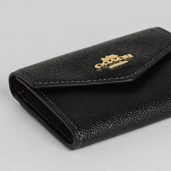 Gift Set with Box and Paper Card Business Card CH487 IMBLK Black [Coach] Bag, Wrapped, Women's Accessories, Case, Holder, (black)