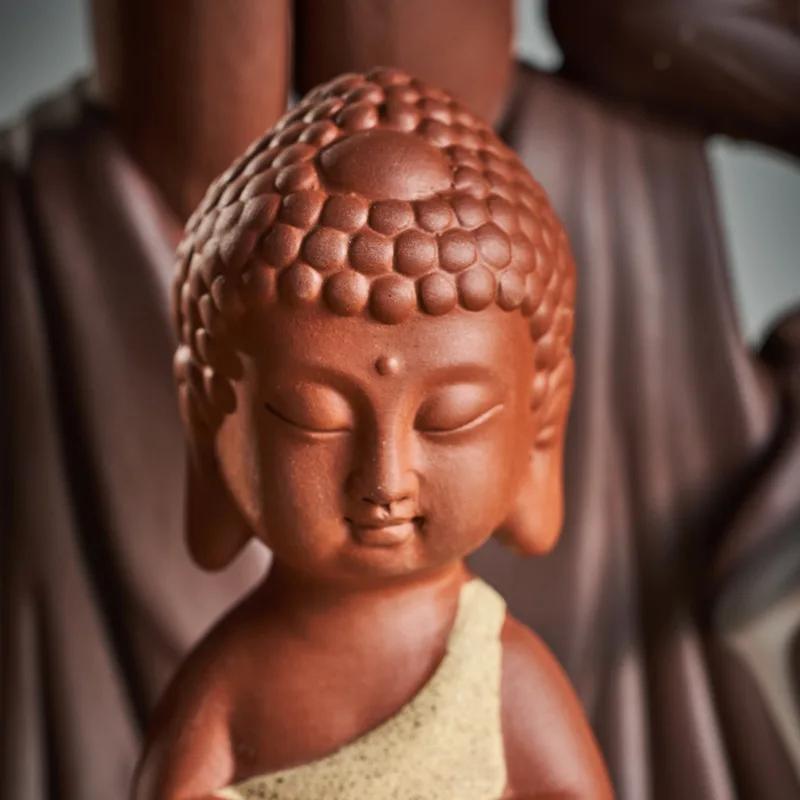 Big Size Buddha Backflow Incense Burner Ceramics Sandalwood Incense Sticks Big Bergamot for Home Decor Ornaments