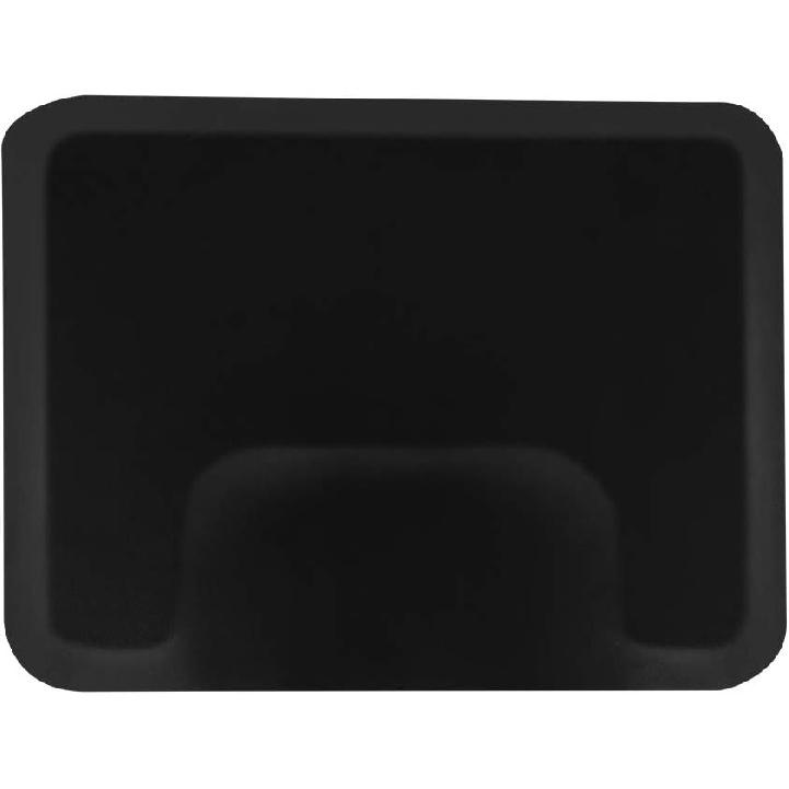 Henf 3 Ft. X 4 Ft. Salon Mat Barber Shop Chair Mat, Black Anti-Fatigue Floor Mats with Square Cut-Out for Salons, Stylists & Barber Shops, 1/2 In.