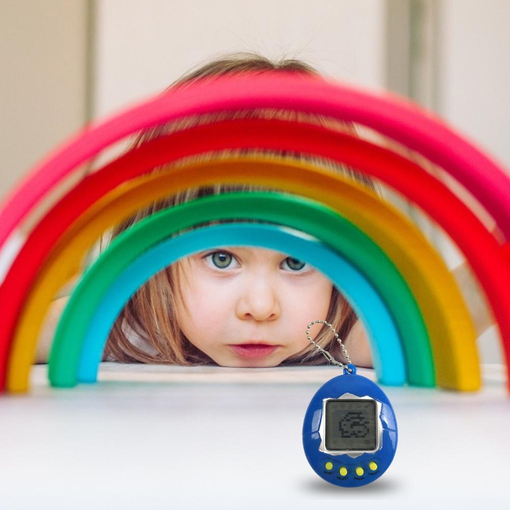 Virtual Digital Pet Toy Handheld Game Machine Game Keychain Decompression Toy Gift for Boys Girls