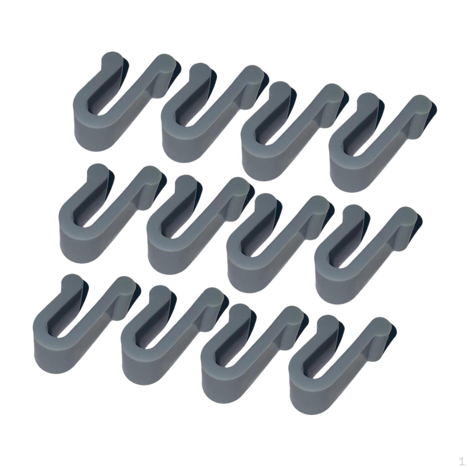 

12 силиконовых зажимов для использования в духовке серый