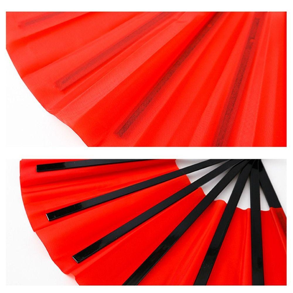 33cm Chiński Tai Chi Joga Kung Fu Wachlarz Plastikowa Kość Ręczny Składany Wachlarz Sceniczny Dekoracja Weselna Imprezowa