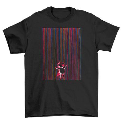 Regenbogen Regentanzendes Paar T-Shirt - Bring Farbe in deine Garderobe! Lustig Unisex