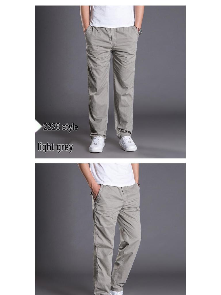 Men's Plus Size Straight Leg Loose Overalls - Wear-Resistant, Casual, Outdoor Sports Pants