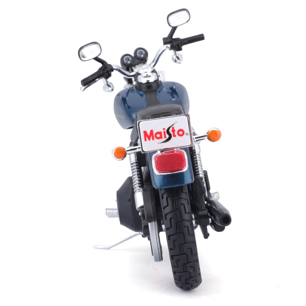 Maisto 1/12 Scale Harley-Davidson 2004 Dyna Super Glide Sport Blue / Diecast Model Car, Motorcycle, Fully Assembled, 32321