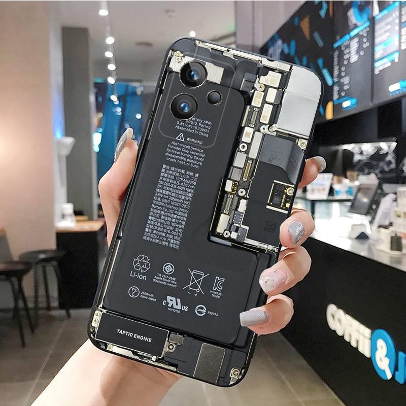 Akku Leiterplatte Handyhülle für Realme GT 2 Pro X2 Pro XT C25S 9 8 7 6 Pro GT Master C3 C21 C21Y C11 C35 C31 X3 SuperZoom