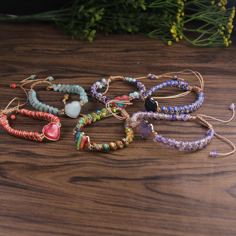 Genuine Amazonite Beaded Handmade Healing Reiki Chakra Boho Women Bracelet Gifts