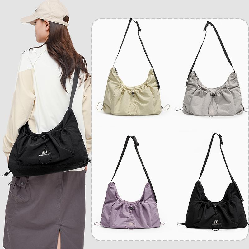 Schultertasche mit großem Fassungsvermögen Oxford Pendler Umhängetasche Plissierte Achseltasche