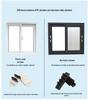 Steel-Plastic Window Seal: Windproof, Soundproof, Anti-Collision Strip for Sliding Doors & Floor-to-Ceiling Windows.