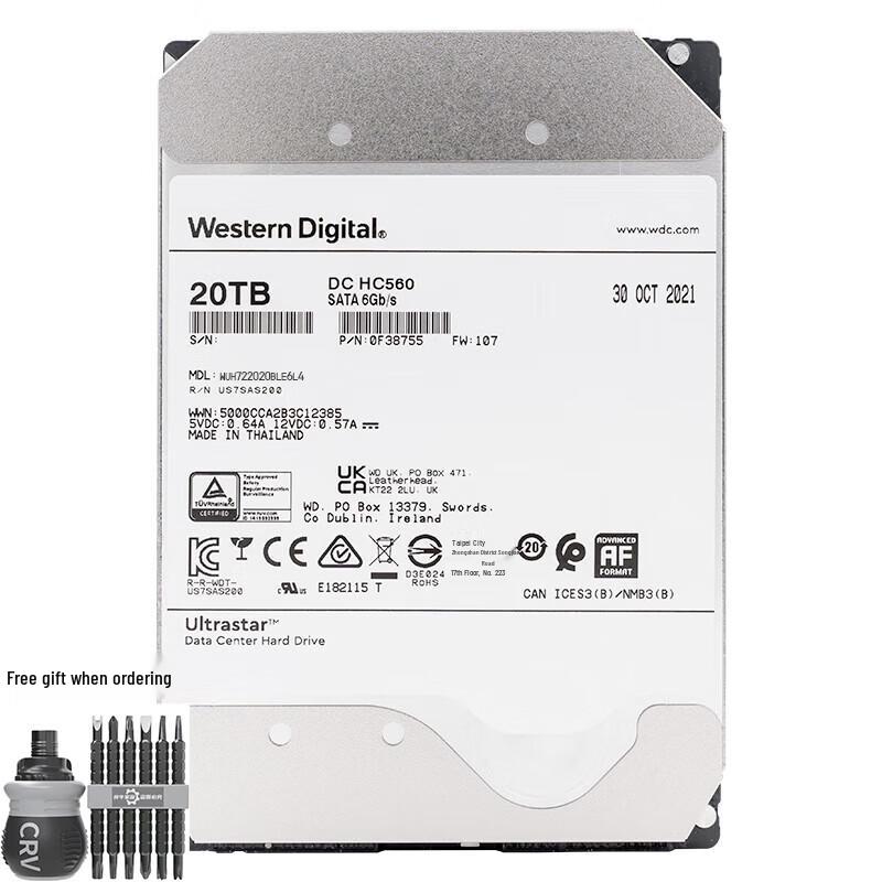 WD HC560 Enterprise Helium SATA Hard Drive