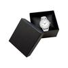 [White Base] Leather Band Women's Watch with Box/waterproof Function for Gift