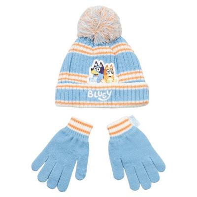 Bluey Girls Character Beanie & Gloves Set