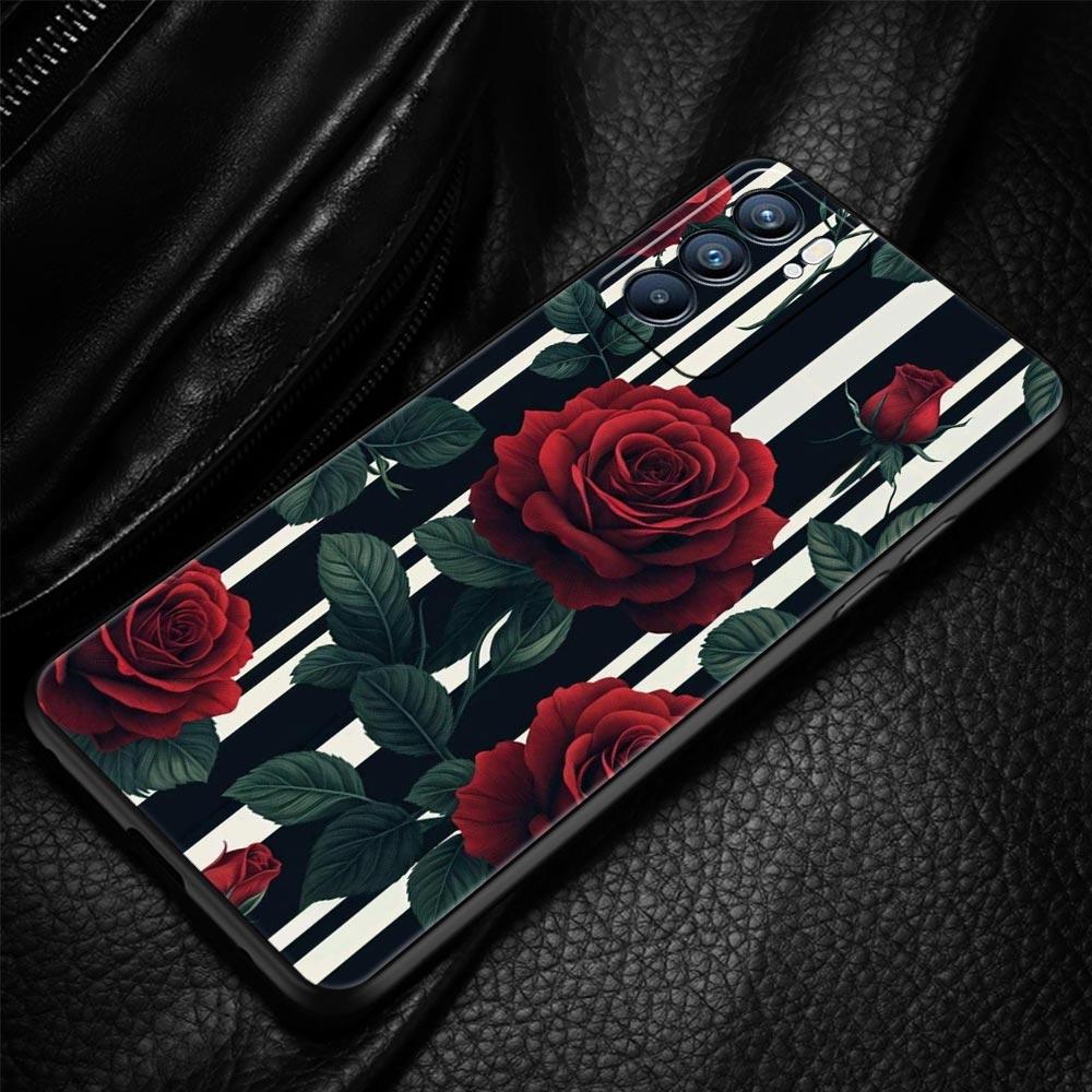 Oil Painting Flowers Pattern Design Phone Case For Oppo Reno 13 12 11 10 7 F Find X5 X6 A98 A80 A79 A78 A57 A54 A17 Pro Soft TPU