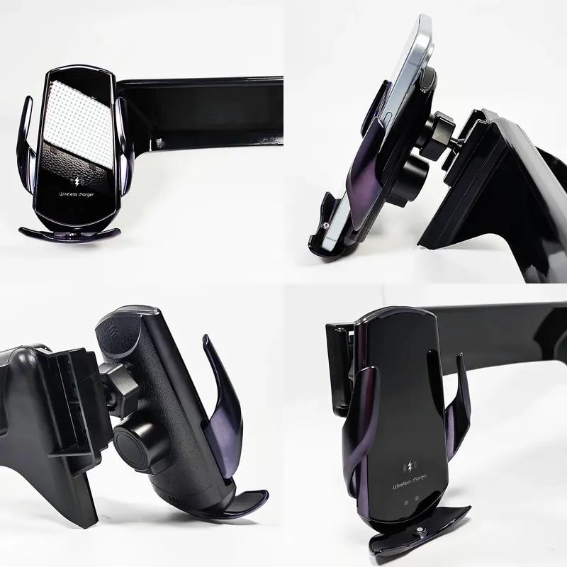 For KIA Sonet 2024 Car Phone Holder Screen Fixed Base 15W Wireless Charging Stand Gravity Mobile Phone Mounts Car Accessories