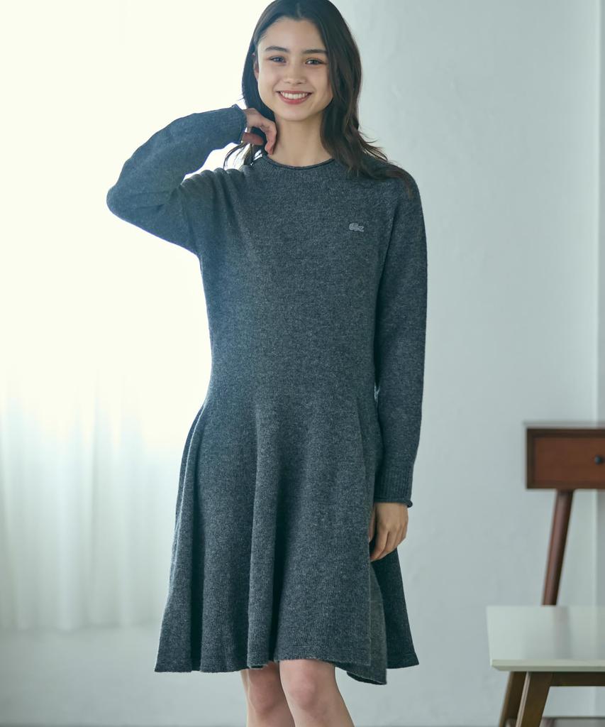 3D Knit Seamless Flare Dress Sweater [Lacoste] [Official] EF4161-1005036