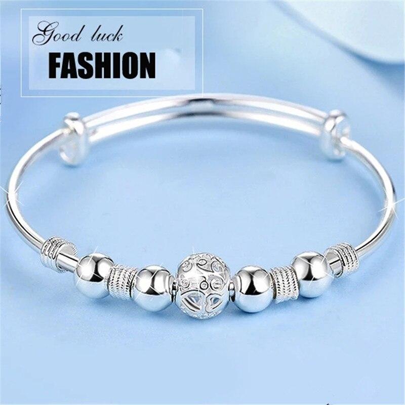  Color Color Lucky Beads Charm Friendship Cuff Bracelets Bangle Graceful Adjustable For Women Bridal Wedding Occasion Jewelry Sl096Elegant Charm