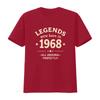 Vintage Retro 1968 Birthday Legends Born Slogan Print Casual T Shirt Vintage Designer Clothes Versatile Comfortable