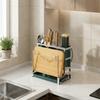 Rustproof Cutter Cutting Board Storage Rack Stainless Steel Cutter Holder  Cabinet