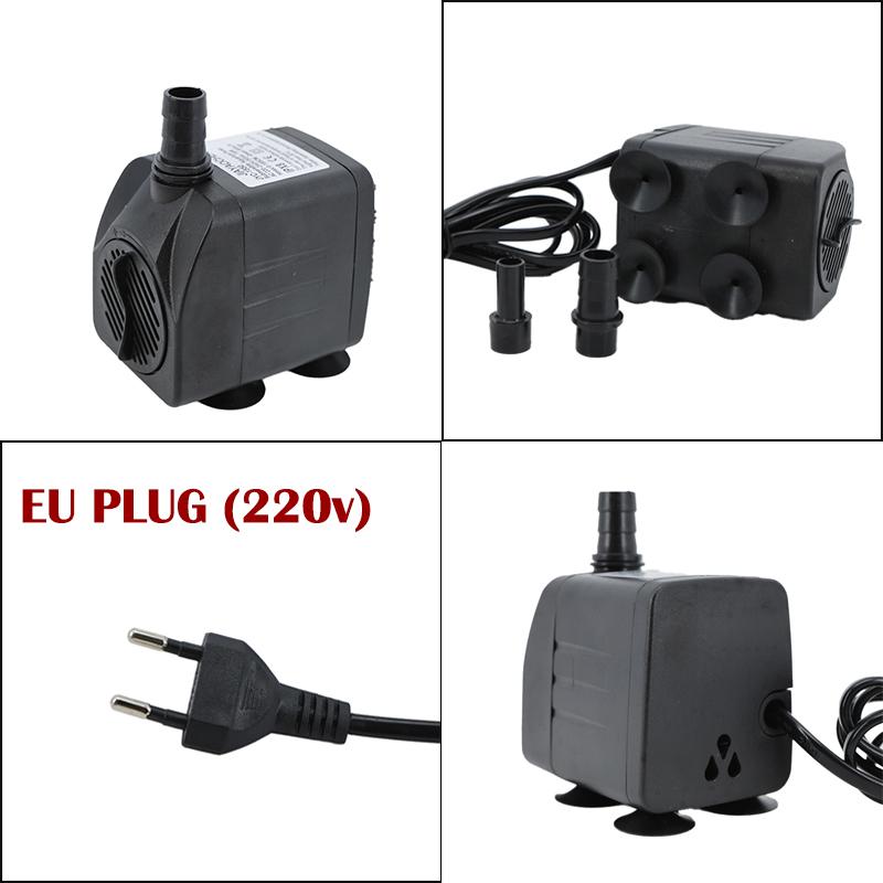 3/5/10/16/25/35/45W Submersible Water mirco Pump EU 220v for Water Garden Hydroponic Systems Aquarium Table top Fountains Pon