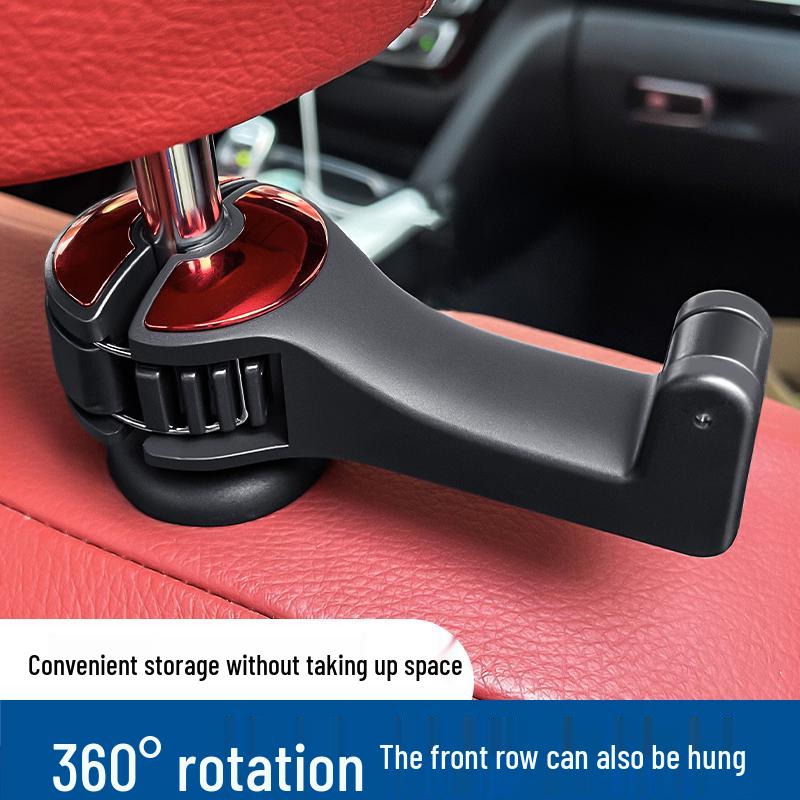 Multifunctional Car Hook & Seat Back Phone Holder with Hidden Storage