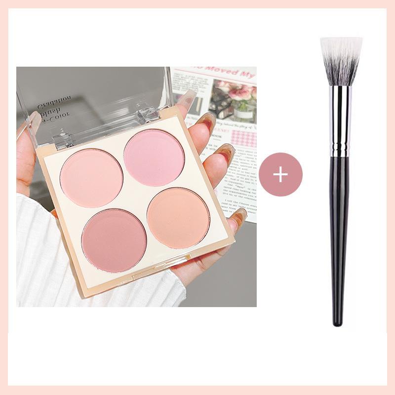 Korean four- blush,ice cream ,low-saturation pink/blue/purple,naturally brightening & contouring,perfect holiday gift