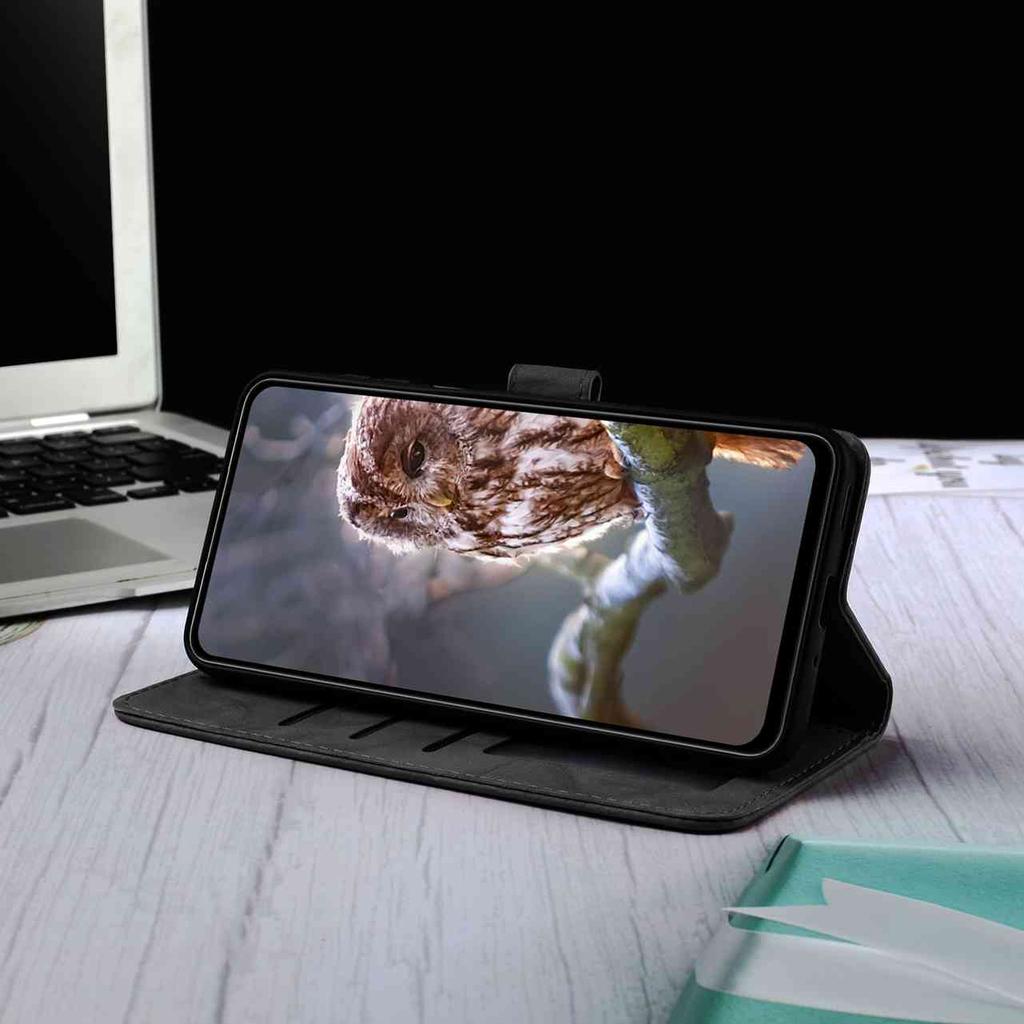 8-Color Owl Embossed Pattern Flip Card Design Wallet Case for Nokia C12 C2 C210 C22 C310 C32 G310 XR21...