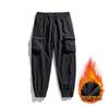 Winter Men's Thickened and Velvet Overalls Trendy Brand Ruffian Handsome Functional Leggings Cotton Thick Casual Pants