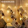 1.5M/3M/6M/10M Led String Light With Photo Clip Battery For Wedding Decoration Birthday Party Decoration