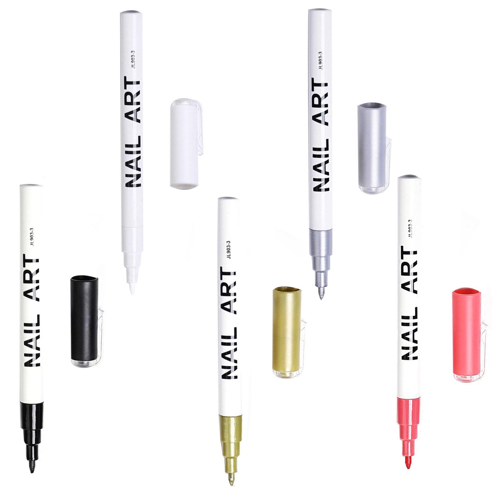 

DIY Нейл Арт Ручка | Водонепроницаемые ручки для лака для ногтей, для рисования граффити, линий, точек, цветочного искусства на ногтях | 5 цветовых вариантов покраска маркер нейл-арт