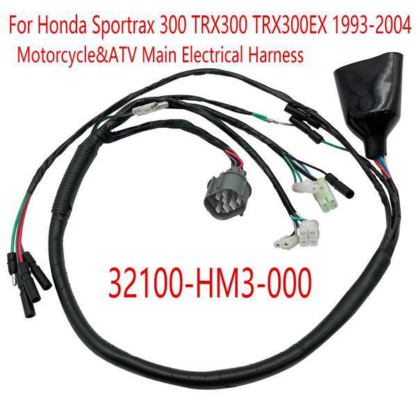 32100-HM3-000: Compatible Wiring Harness for 1993-2004 Honda Sportrax 300 ATV.
