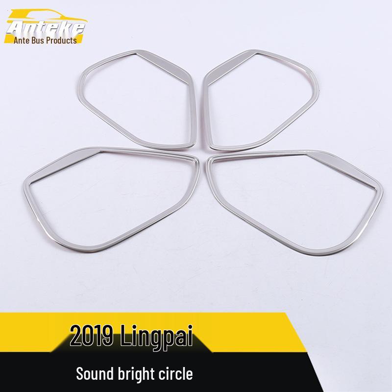 Lingpai Audio Bright Ring Speaker Cover - Door Speaker Protective Decorative Patch Accessory