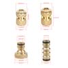 8Pcs Brass Garden Hose Connector, 1/2Inch and 3/4Inch Faucet Adapter, Garden Hose Quick Connectors Brass Hose Fittings