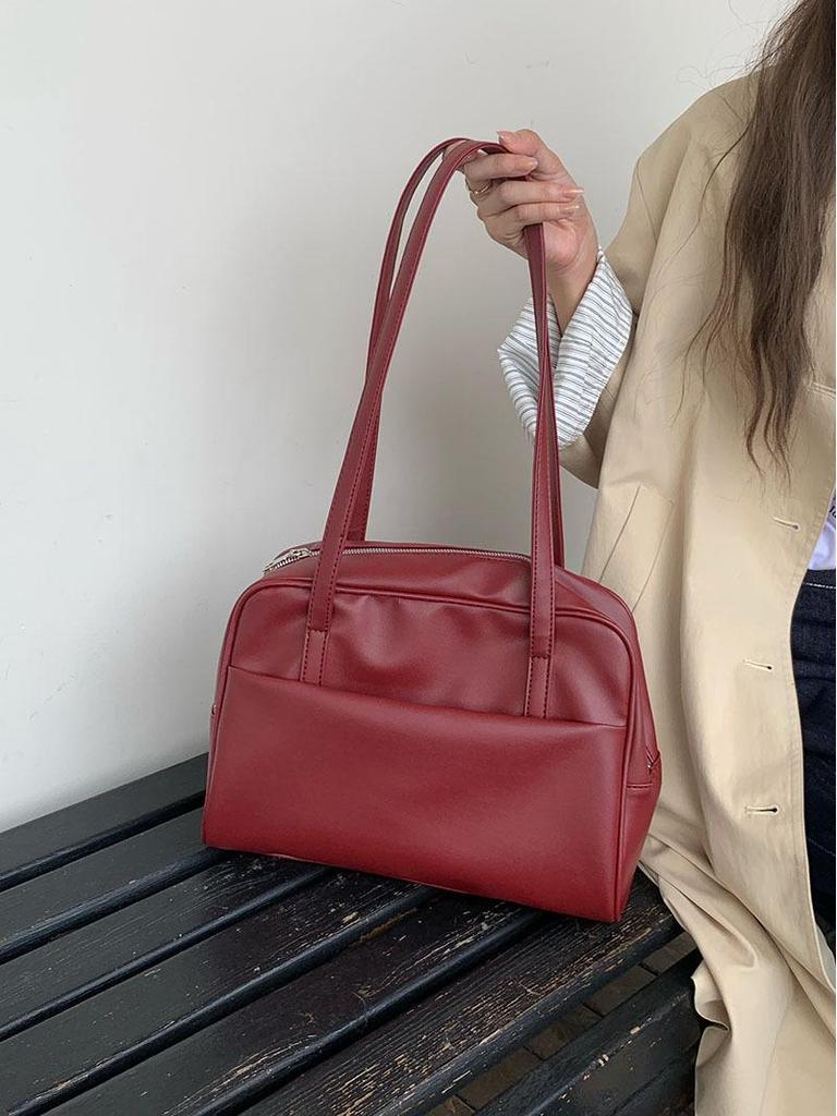 Women's Korean-Style Large Capacity Retro Shoulder Bag - Autumn 2025