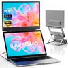Laptomo Z1 Dual Monitor Zoll Mobiler Display IPS FHD 1080P Faltbarer Monitor für Tragbare Monitorerweiterung Leichtgewicht mit Kompatibel mit Zoll Einzel