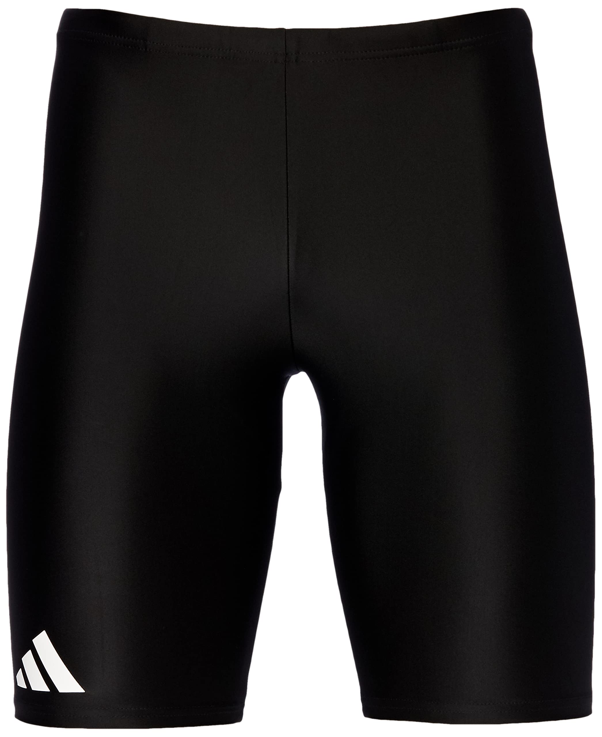 

Adidas MKQ65 Однотонные плавательные шорты-спатсы для мужчин, черные/белые (IA7090), J/XS