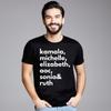 Kamala Michelle Elizabeth Ruth Sonia Retro Group Tshirts Round Collar 100 Cotton Fabric Tops Tees For Unisex T Shirt Christmas