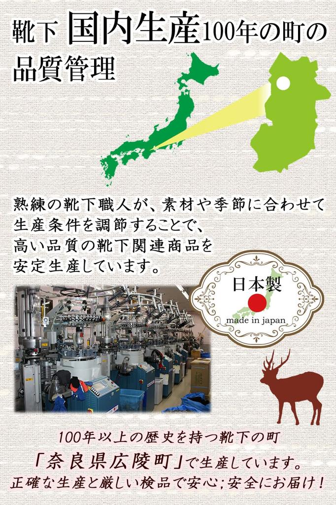 Authentic Made in Wool Loose Elastic Ankle Set of 3 Women's Five-Toe Socks, Japan, Warm, Comfortable, Anti-Heat, Antibacterial, Warm, Blend, Cuff,