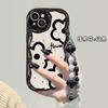 Ins Line Flower Bracelet Is Suitable for Apple 17promax Mobile Phone Case Iphone16 Silicone 15 Fine Hole Anti-drop 8.