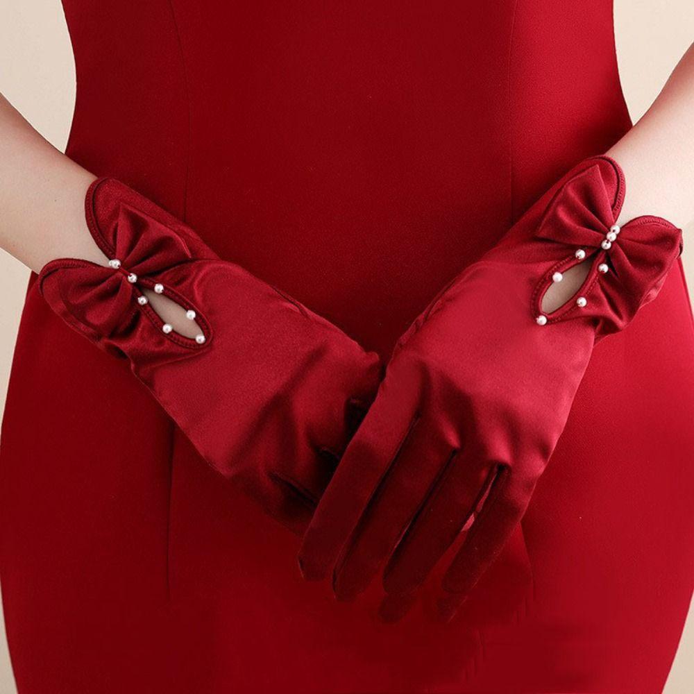 

Bow Hand Sleeve Gift Women Gloves New Mittens Women