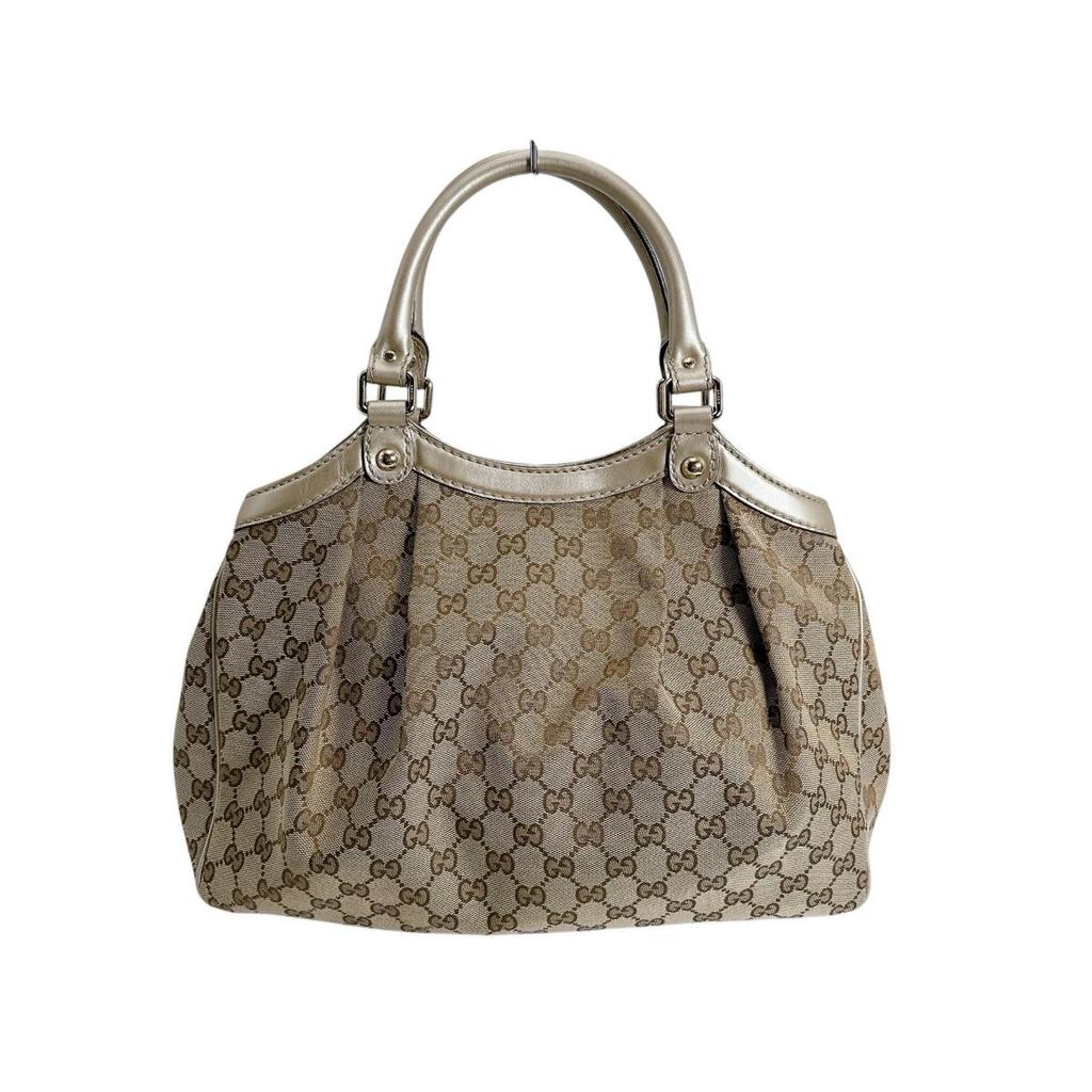 GUCCI GG canvas Sukey bag Tote Bag GG canvas beige Women 211944 Used