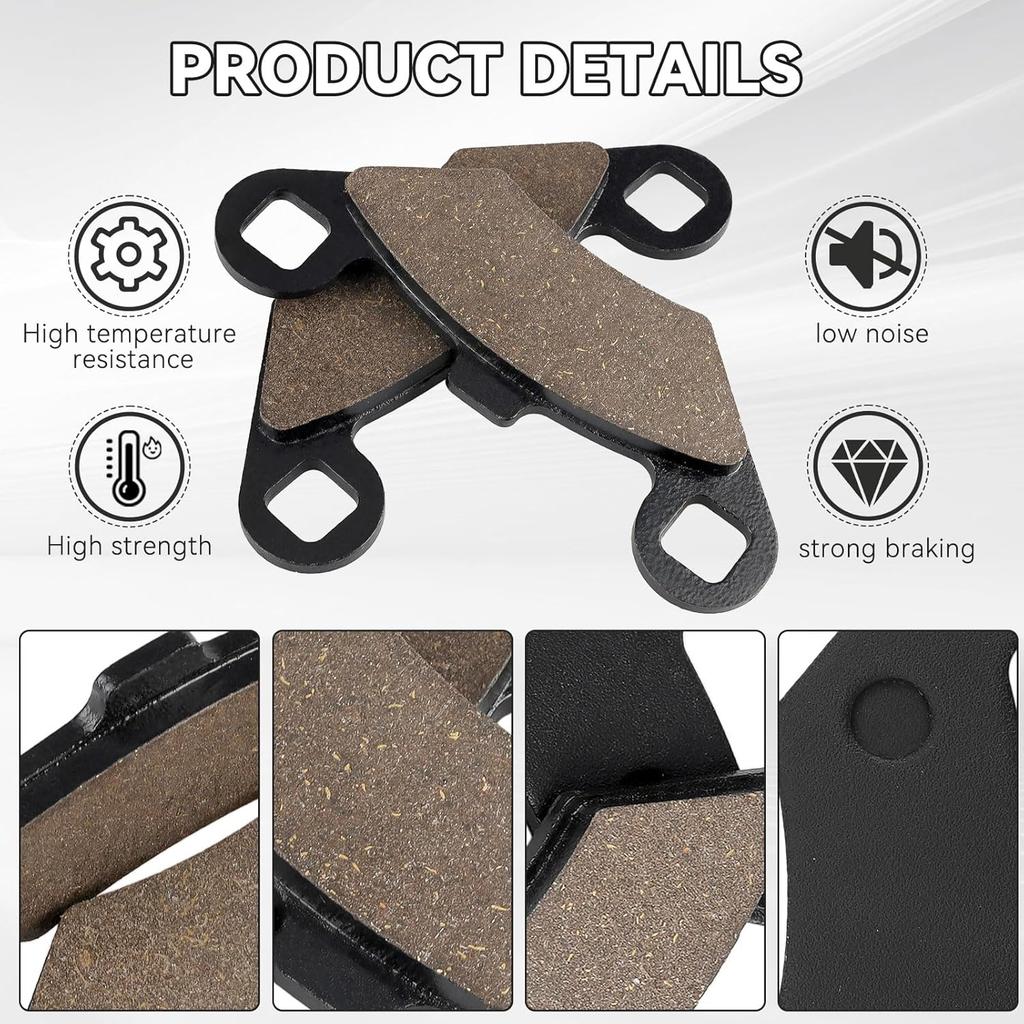 Front Rear Brake Pads For Polaris Sportsman 450 500 700 800 4X4 Scrambler 500 400 Trail Blazer 250 330 Magnum 330 500 Trail Boss 330 Xpedition 325