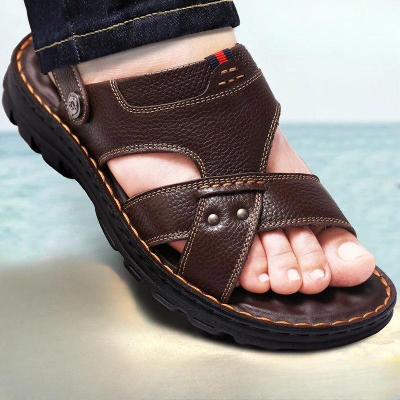 Indoor Beach Slippers Male Shoe Casual Men's Sandal Open Cheap Clearance Korean Style Summer Sale Color Wholesale Luxury H V 39
