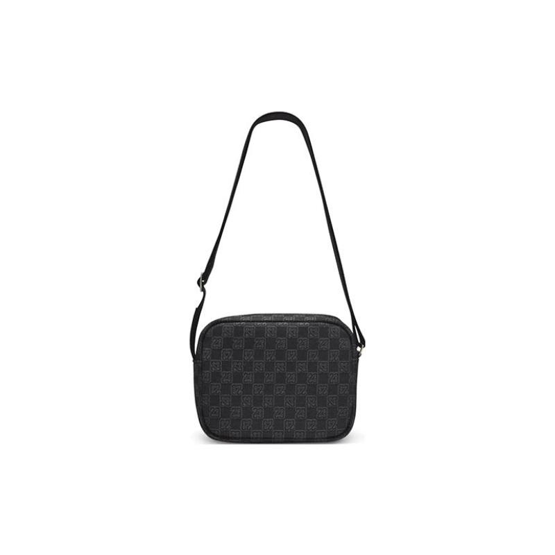 Jordan Leather Crossbody Bag, Monogram Bag, Shoulder Bag Unisex Black Jordan FJ6790-010
