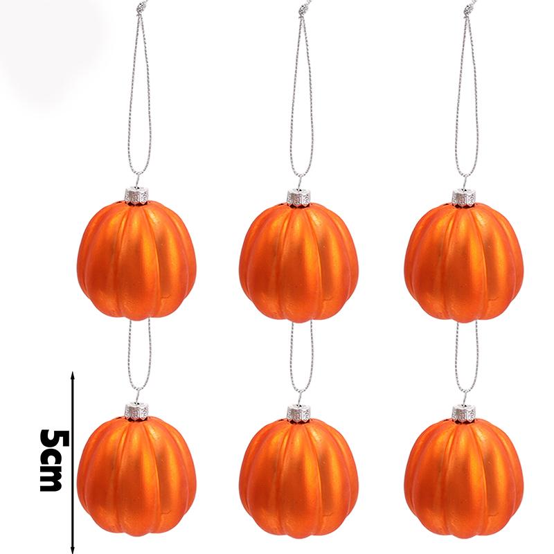 

Matte Pumpkin Hanging Ornament for Halloween Thanksgiving Fall Decor Plastic Home Party Tree Wreath Festive Holiday Pendant 1pcs